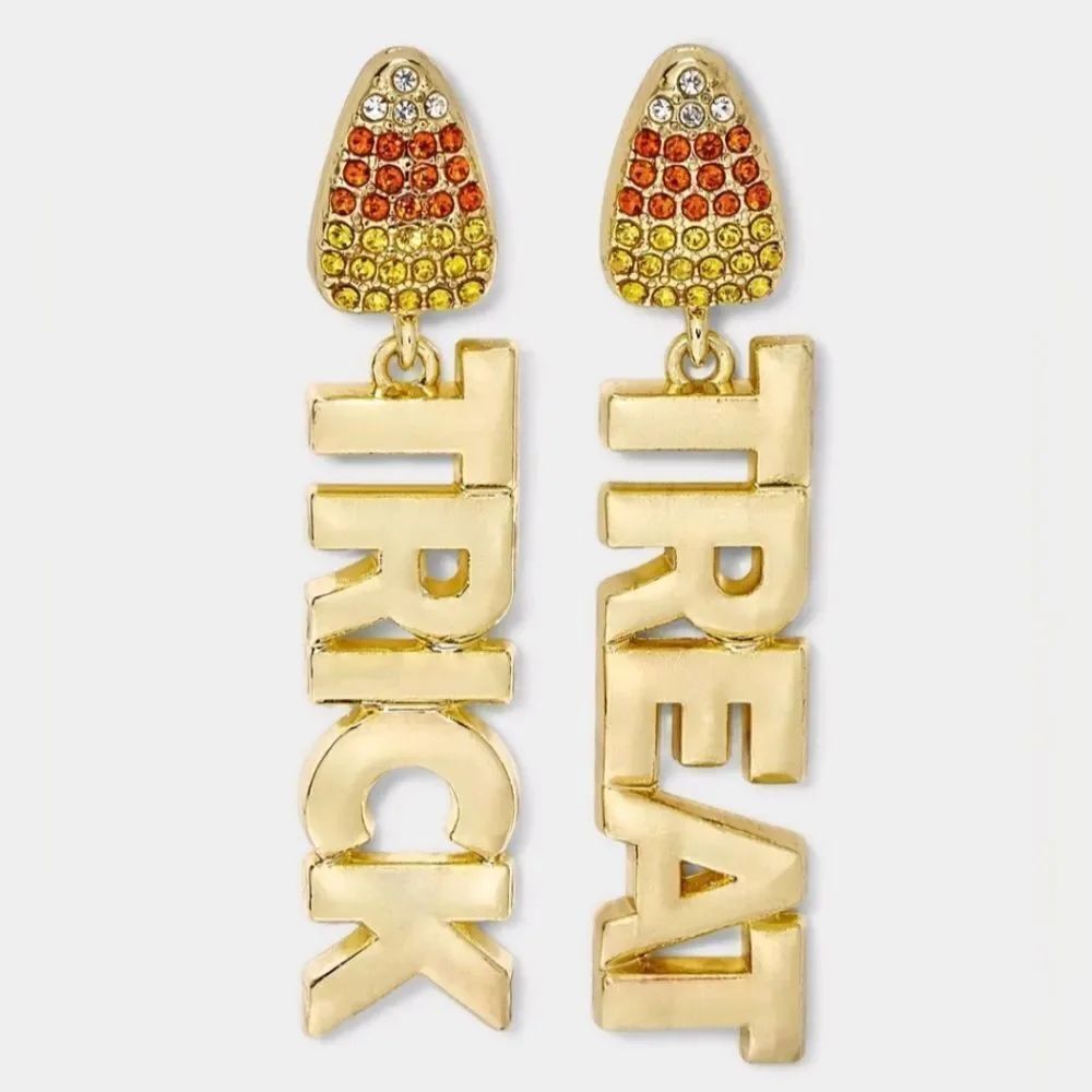 Sugarfix By Baublebar Earrings Bone Appetit Trick or Treat Candy Corn, New
